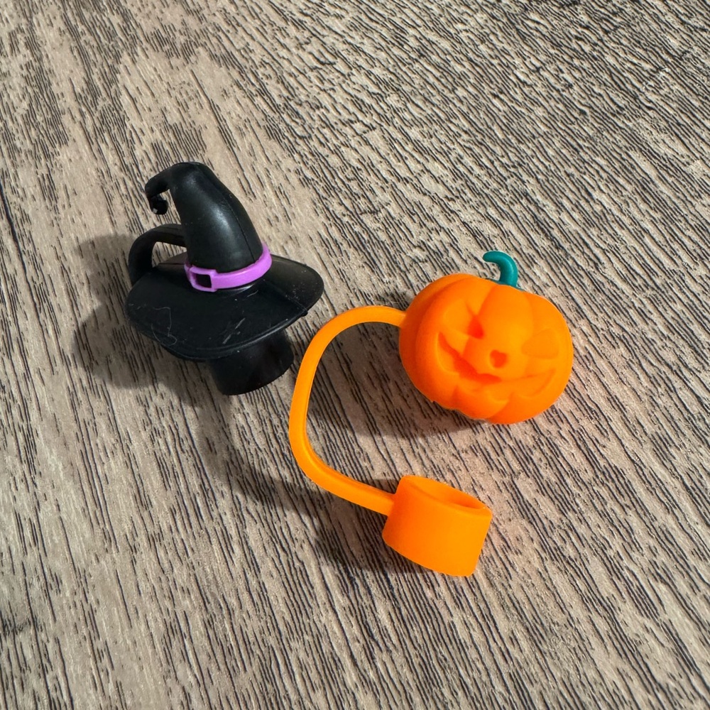 Halloween straw toppers